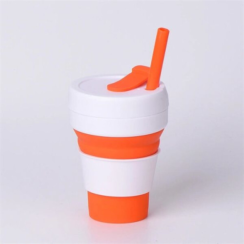 Collapsible Cup with Straw