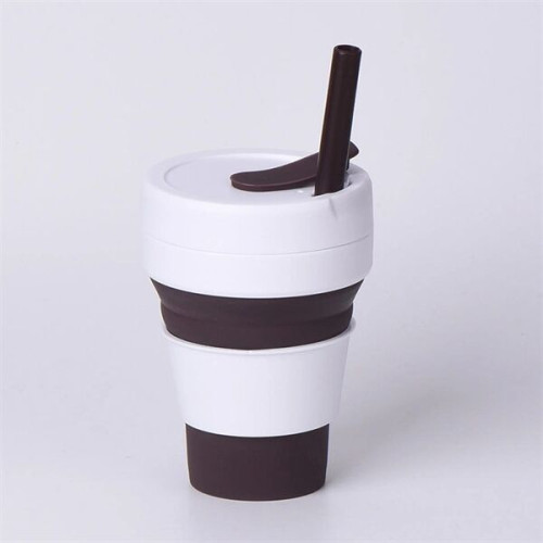 Collapsible Cup with Straw