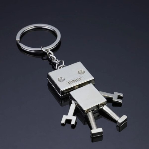 Robot Keychain
 Silver