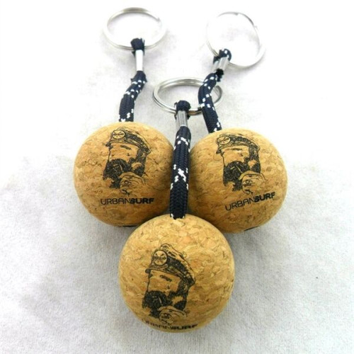 Cork Ball Floating Keychain