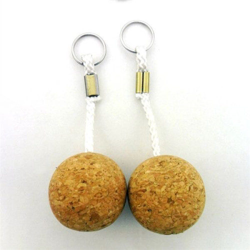 Cork Ball Floating Keychain