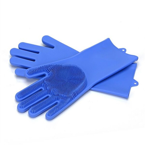 Silicone Gloves with Scrubber