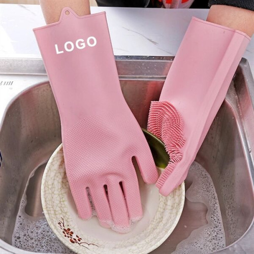 Silicone Gloves with Scrubber
