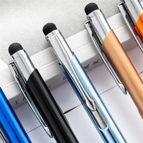 Metal Ballpoint Pen with Stylus Tip